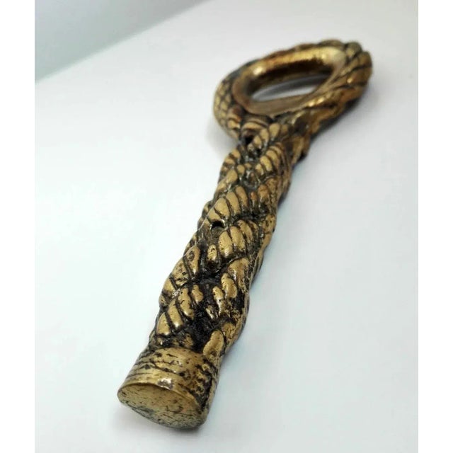 1960s Hermes Style Cordage Bottle Opener in Bronze, Circa 1960’s For Sale - Image 5 of 7