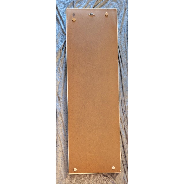 1970s Vintage Slim Rectangular Wall Mirror, 1970s For Sale - Image 5 of 8