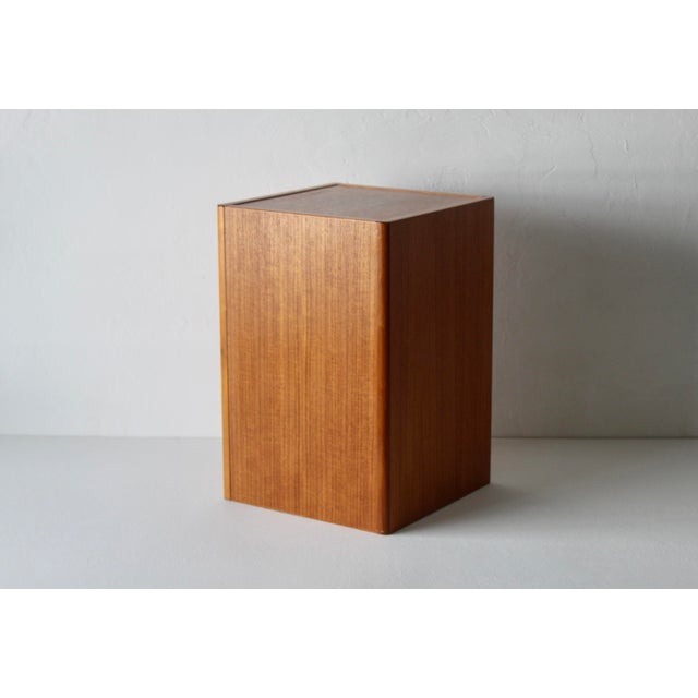1970s FBJ Møbler Danish Scandinavian Modern Teak Pedestal Plant Stand End Side Table For Sale - Image 4 of 17