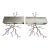 Organic Shaped Stainless Steel Sconces, Pair For Sale