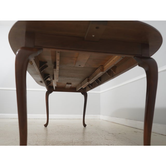 Ethan Allen Queen Anne Cherry Dining Room Table For Sale - Image 17 of 18