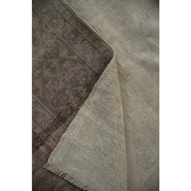 Vintage Distressed Oushak Rug - 6'1" X 9'7" For Sale - Image 10 of 11