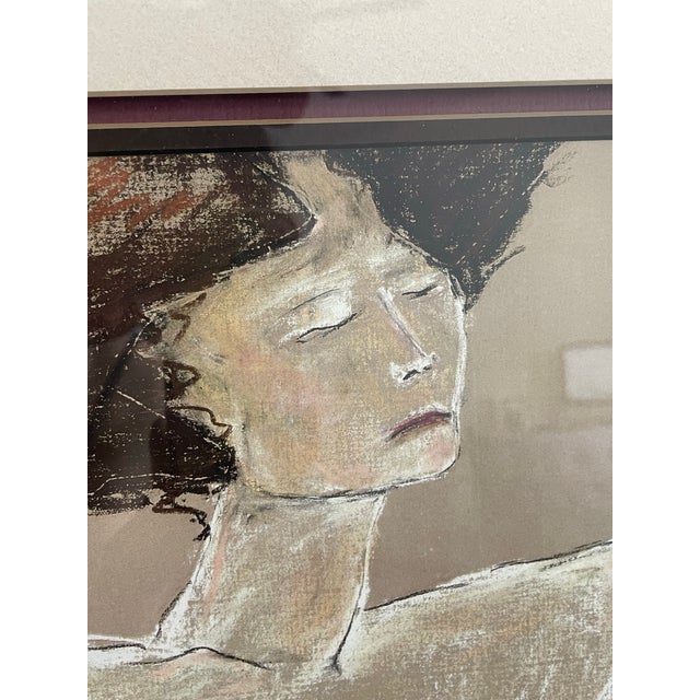 Mid-Century Modern Female Portrait Art Print by Harris G. Strong, Framed For Sale - Image 3 of 11