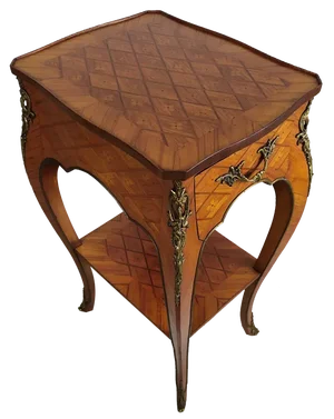 Louis XV Marquetry Side Table, 1950s