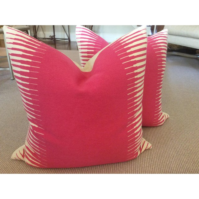 Traditional Manuel Canovas Kazan in Rose Indien Down Filled Lumbar Pillow 12" x 24" - Single For Sale - Image 3 of 6
