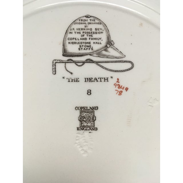 Vintage Spode English Fox Hunting Plate For Sale In Jacksonville, FL - Image 6 of 11