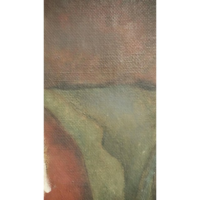 WPA Style Portrait Painting of a Gentleman, American, 1930s-1940s For Sale In San Francisco - Image 6 of 10