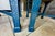 Pair Painted Chinese Chippendale Style Benches Chinoiserie Tapestry Upholstery For Sale - Image 11 of 18