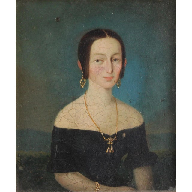 Mexican Mexican Portrait Miniatures of Officer and Wife For Sale - Image 3 of 12