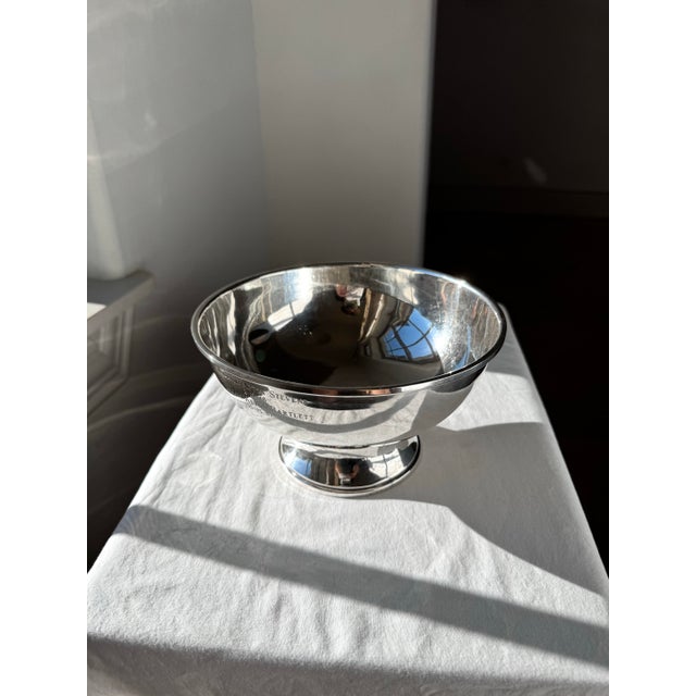 American Vintage Fisher Sterling Silver Paul Revere Style Trophy Bowl - 423 G For Sale - Image 3 of 10
