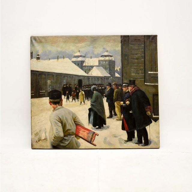 A. McDonald, Figures, 1931, Oil on Canvas For Sale - Image 11 of 11