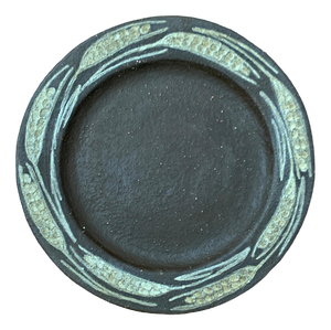 Mid-Century German Studio Pottery Wall Plaque Plate by Heinz Theo Dietz, 1960s