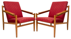 Set of Mid-Century Scandinavian Style Armchairs, 1960s