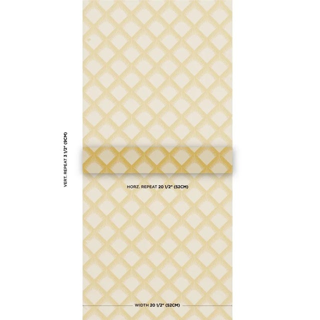 Inspired by traditional Navajo motifs, Maize wallpaper is Neisha Crosland's dynamic take on a classic trellis. Featuring...