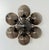 Italian 21st Century Blossom Satin Nickel Smoky Globe Flush Mount by Fabio LTD For Sale - Image 3 of 7