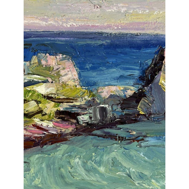 Oil Painting Evening Sea Horizon Boris Serdyuk For Sale - Image 6 of 11