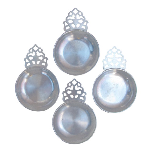 Stede Pewter Tastevins / Porrigers, Set of 4 For Sale