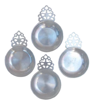 Stede Pewter Tastevins / Porrigers, Set of 4