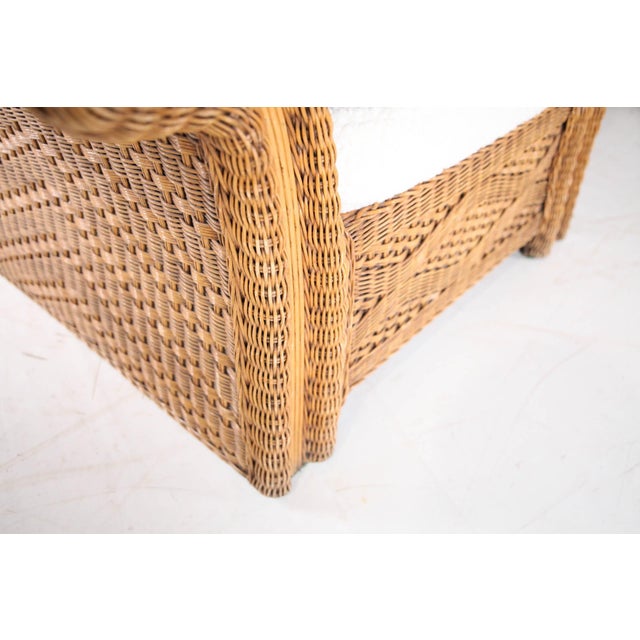1970s Wicker Rattan Lounge Set, 1970s, Set of 3 For Sale - Image 5 of 18