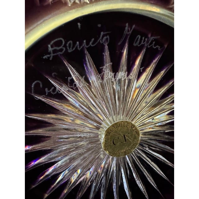 1960s Cut Crystal Vodka Server Signed by the Artist For Sale - Image 11 of 11