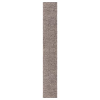 Contemporary Handwoven Brown Wool Runner by Doris Leslie Blau For Sale