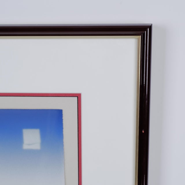 Contemporary 1989 r.c. Gorman "Red Concho" Hand Signed & Numbered Framed and Matted Lithograph Limited Edition 37/300 Excellent Condition For Sale - Image 3 of 6