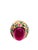 Late 20th Century Bochic “Orient” Vintage Retro Emerald, Ruby & Sapphire Ring Set In 18K Gold & Si For Sale - Image 5 of 10