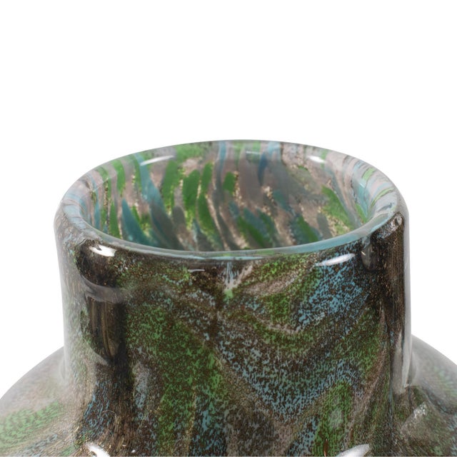 Kenneth Ludwig Chicago Kabir Glass Vase- Large For Sale - Image 4 of 8