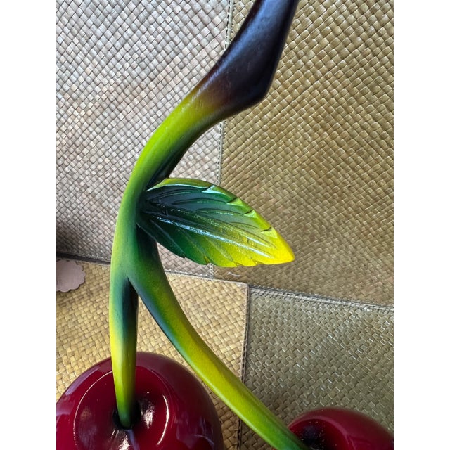 Wood 1990s Wooden Cherry Table Centerpiece For Sale - Image 7 of 9