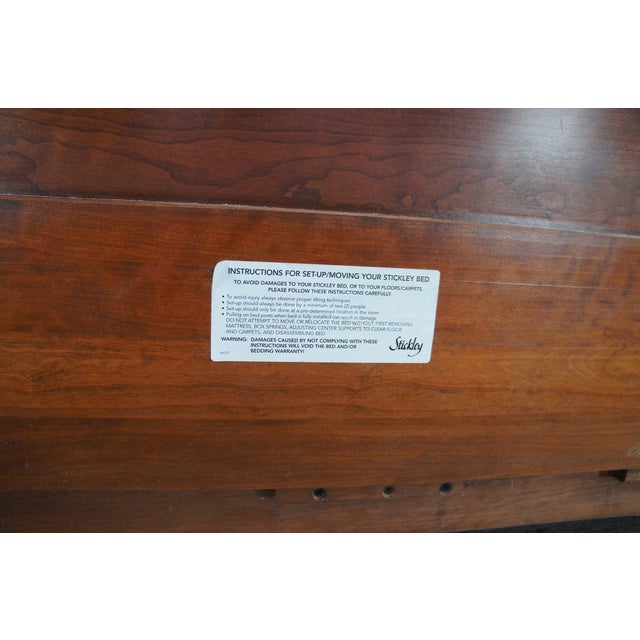 Stickley French Louis Philippe Style Solid Cherry Queen Size Sleigh Bed For Sale - Image 10 of 13