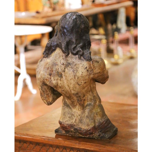 Late 18th Century Italian Polychromed and Painted Papier-Mâché Figure of Christ For Sale - Image 10 of 11