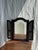 Wood Dark Brown Wooden Mirror with Two Baguettes H55 L40, 1980s For Sale - Image 7 of 11