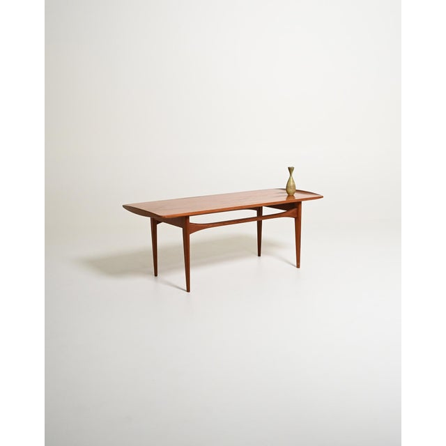 Teak coffee table, model 503, with the original France & Søn brand. Danish production, 1960s. Designed by Tove & Edvard...