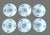 Vintage Embassy Flower Spray China. Six (6) large, and deep soup bowls, marked "Karolina, Made in Poland". All have a...