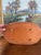 Vintage Mid-Century Modern Oval Wood Tray With Laminated Joinery and Raised Base. For Sale - Image 4 of 10