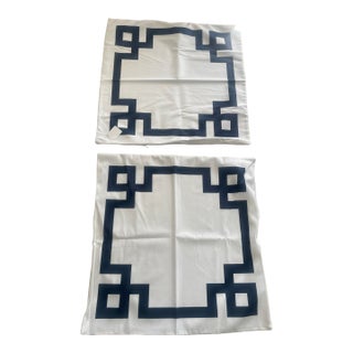 4 Euro Pillow Throw Pillow Covers Greek Key Design For Sale