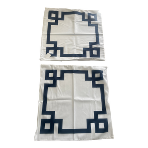 4 Euro Pillow Throw Pillow Covers Greek Key Design