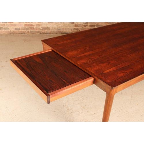 Large Mid-Century Modern Extending Rosewood Dining Table, 1960s For Sale - Image 4 of 13