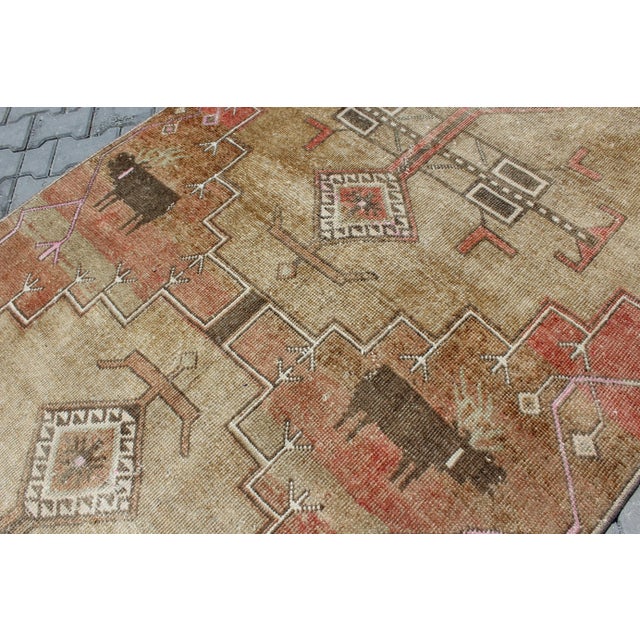 Vintage Turkish Anatolian Area Rug - 60"x130.5" For Sale - Image 9 of 13