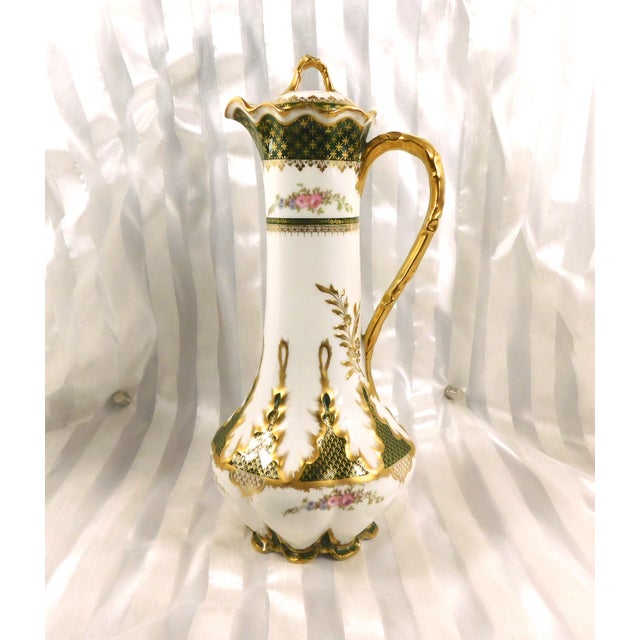 Traditional Gerard, Dufraisseix & Abbot Chcoolate Pot With Sugar Bowl and Cups For Sale - Image 3 of 18