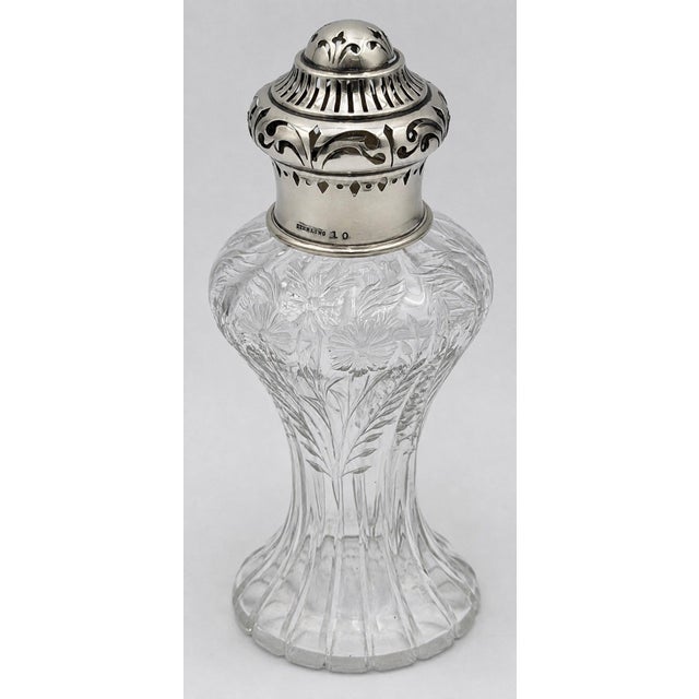 Antique American Sterling Silver and Cut Crystal Dresser Bottle, circa 1900 For Sale - Image 14 of 17