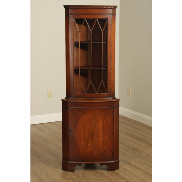 Bevan Funnell Reprodux Style Mahogany Corner Display