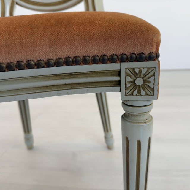 French Louis XVI Style Dining Chairs – Set of 6 For Sale - Image 12 of 13