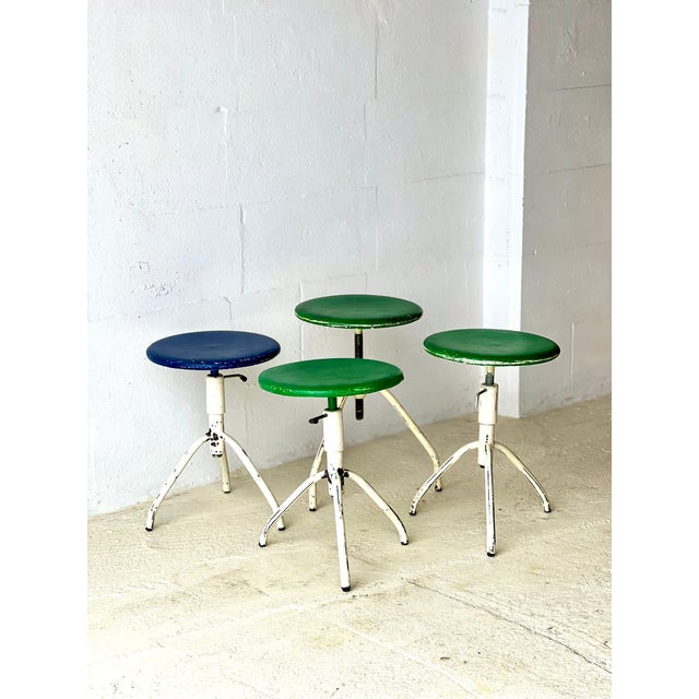 Vintage Industrial Stool, 1970s For Sale - Image 9 of 12