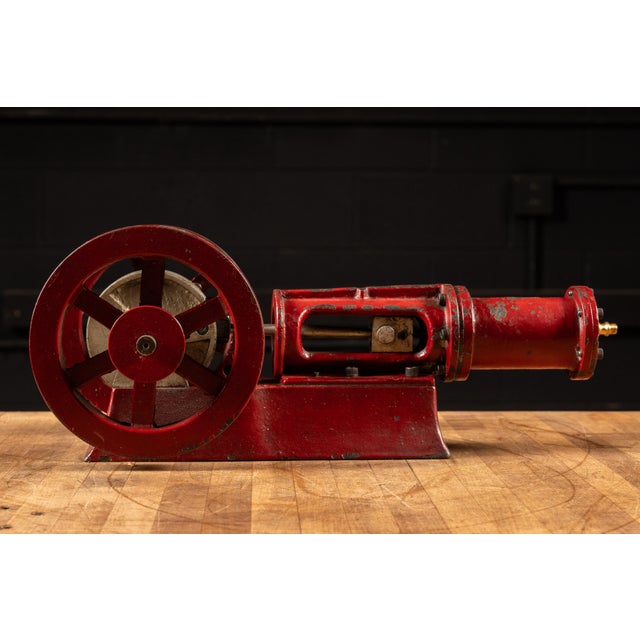 Industrial Antique Horizontal Steam Engine Demonstrator For Sale - Image 3 of 7