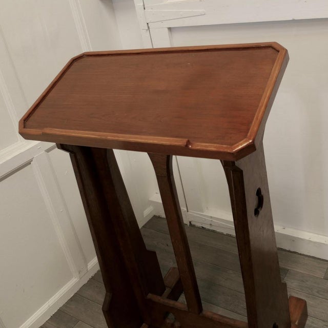 Oak Arts and Crafts Golden Restaurant Reception Greeter, 1880s For Sale - Image 3 of 11