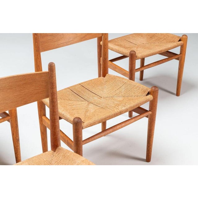 Model CH36 Dining Chairs in Oak by Hans J. Wegner Carl Hansen & Son, Denmark, 1970, Set of 6 For Sale - Image 9 of 16