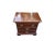 Georgian Style Mahogany Banded Wood Three-Drawer Nightstand For Sale - Image 4 of 16
