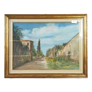 Del Greco, Rural Road, Wood, Framed For Sale