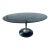 Vintage Mid Century Modern Smoked Glass Chromcraft Oval Tulip Table For Sale